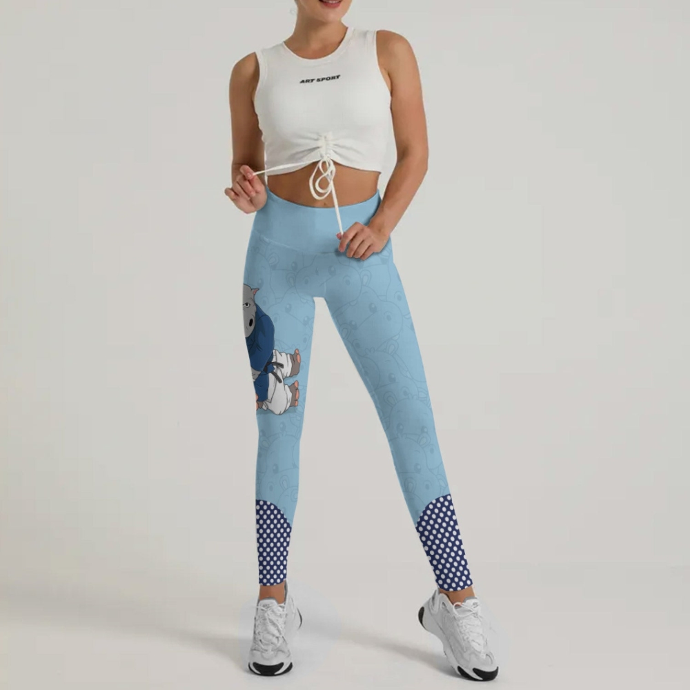 Moo Deng Hippo Choke Women Compression Legging