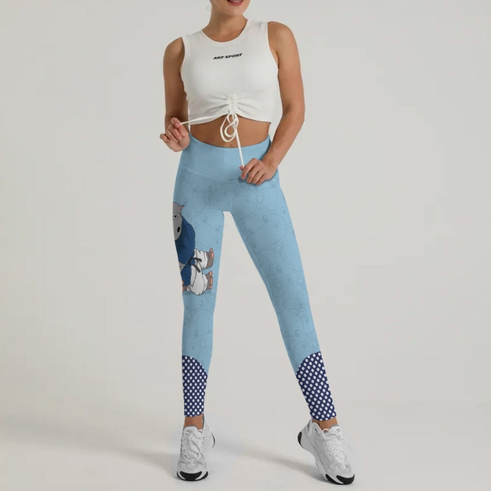 Moo Deng Hippo Choke Women Compression Legging
