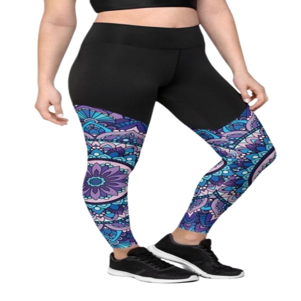 Mosaic Pattern Women Compression Legging