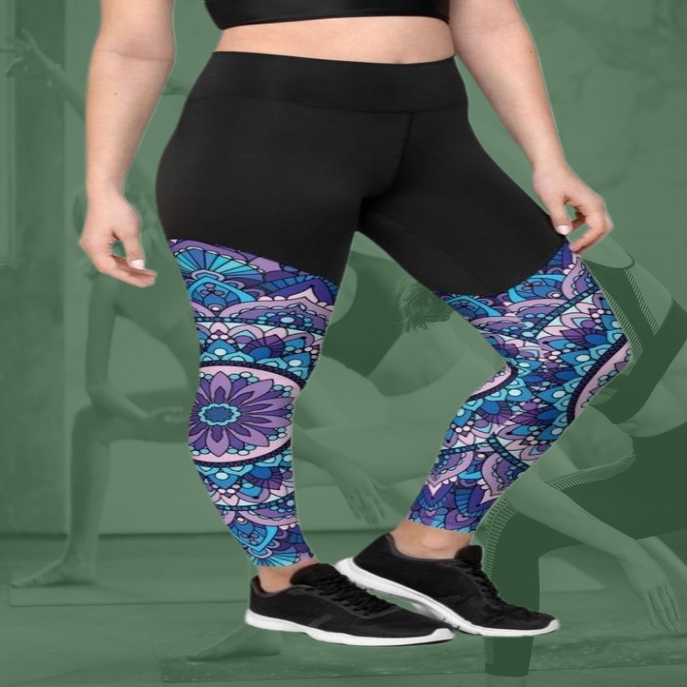 Mosaic Pattern Women Compression Legging