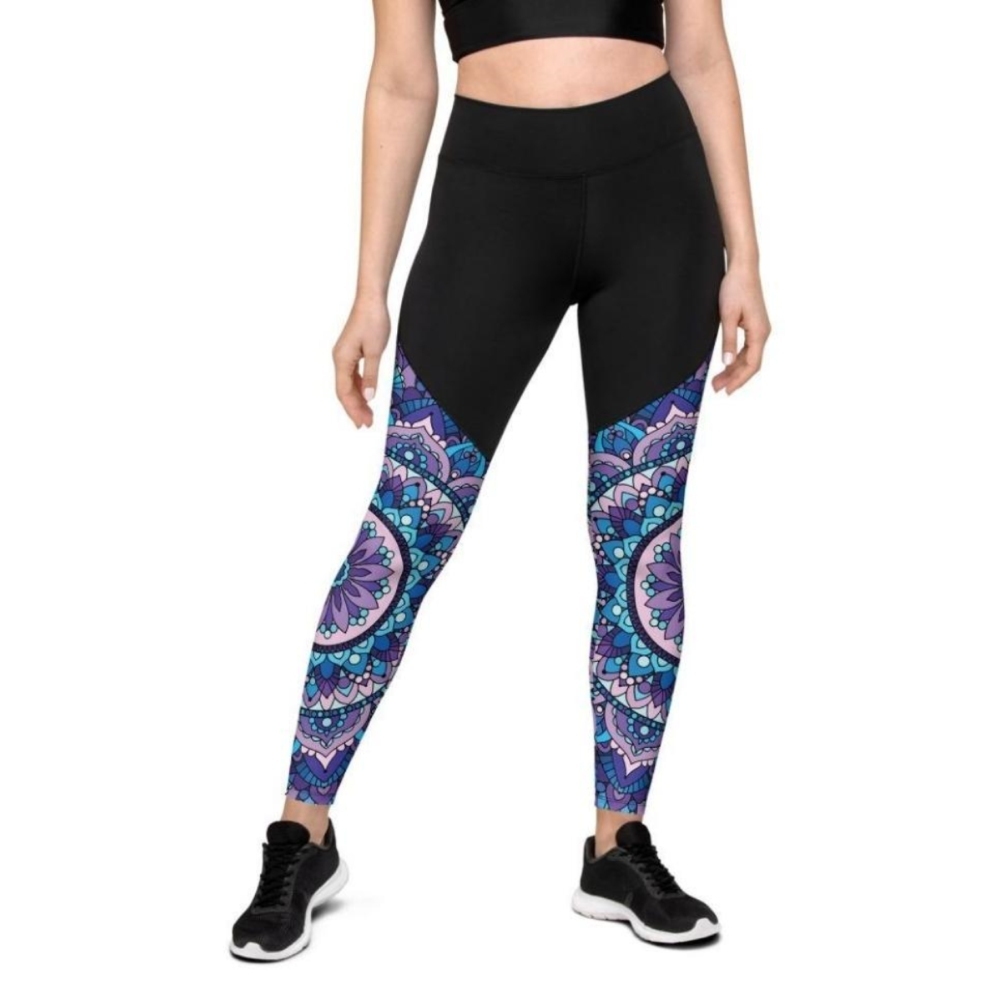 Mosaic Pattern Women Compression Legging