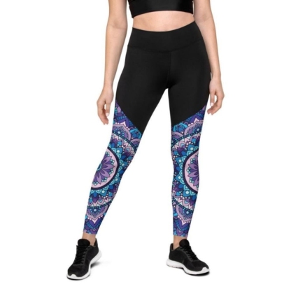 Mosaic Pattern Women Compression Legging