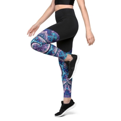 Mosaic Pattern Women Compression Legging