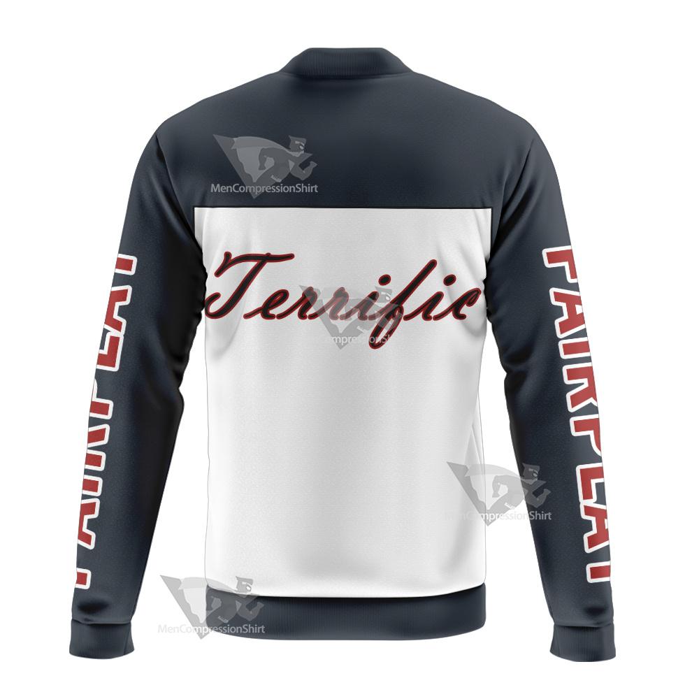 Dc Mr Terrific Grey Cosplay Bomber Jacket