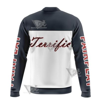 Dc Mr Terrific Grey Cosplay Bomber Jacket