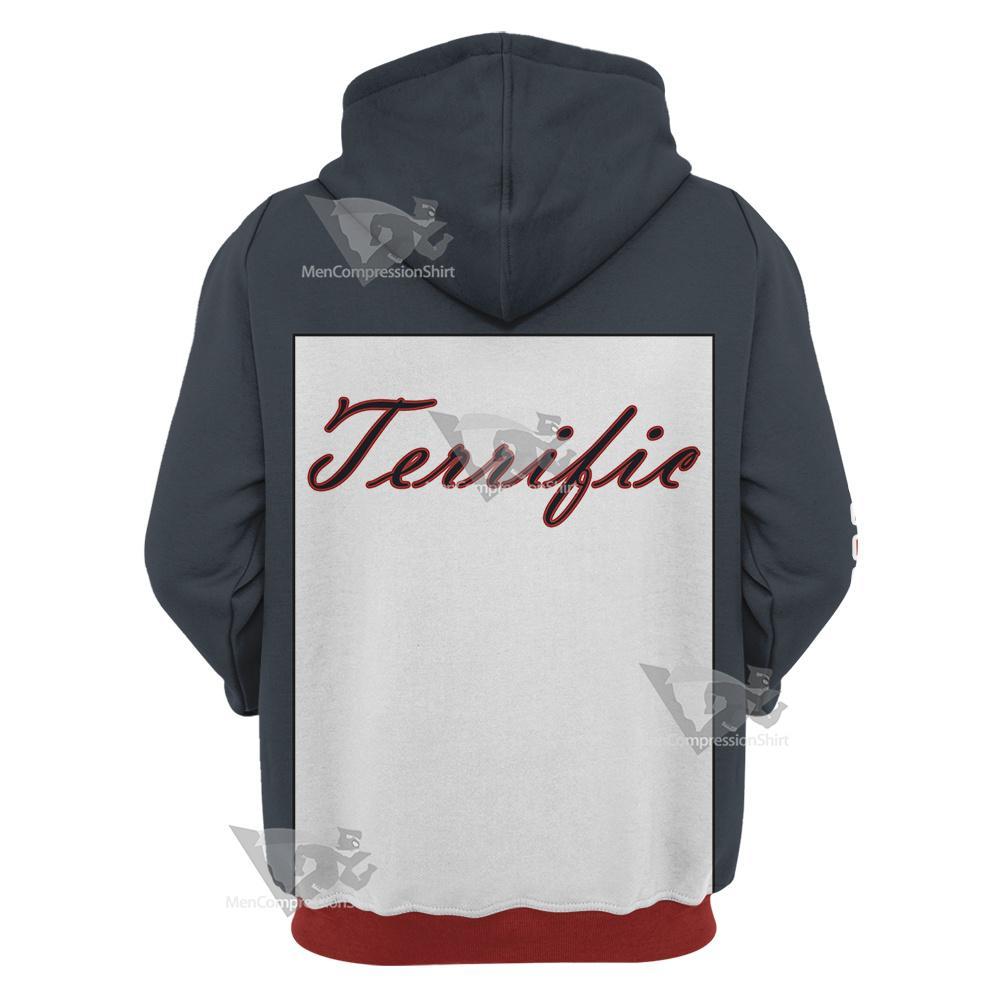 Dc Mr Terrific Grey Cosplay Hoodie