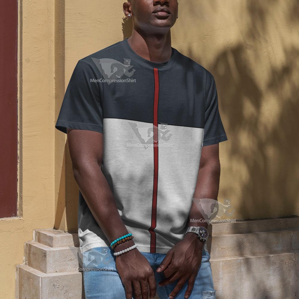 Dc Mr Terrific Grey Cosplay T-Shirt