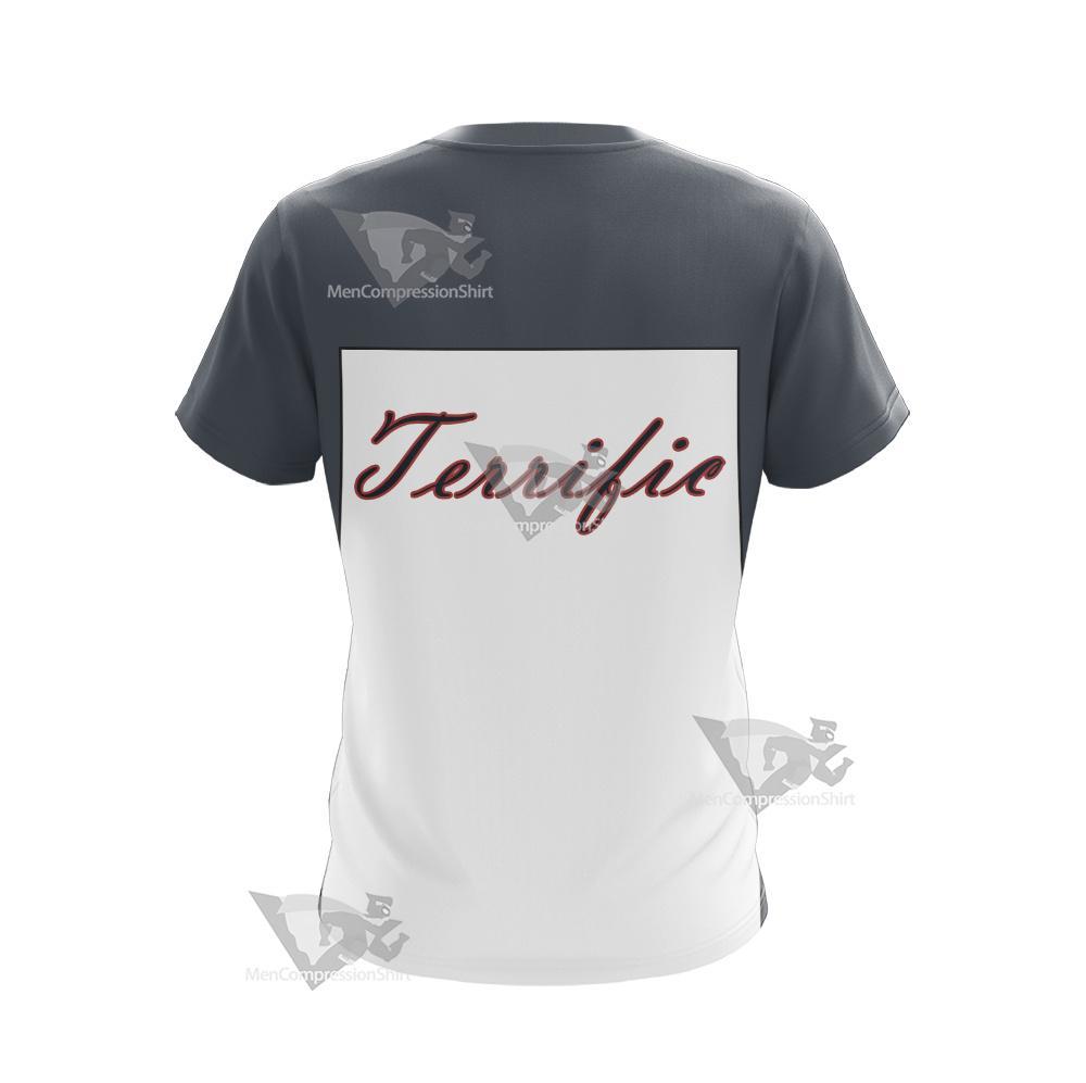 Dc Mr Terrific Grey Cosplay T-Shirt