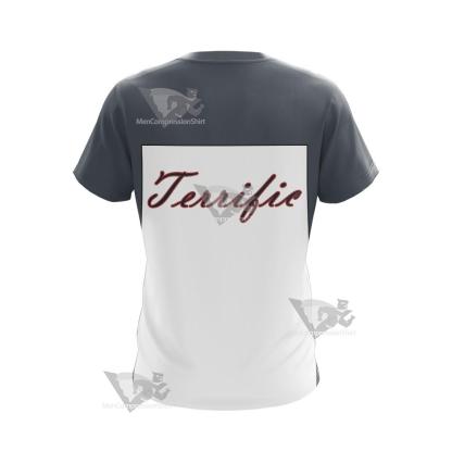 Dc Mr Terrific Grey Cosplay T-Shirt