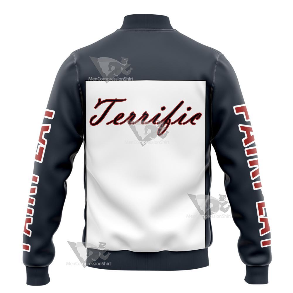 Dc Mr Terrific Grey Cosplay Varsity Jacket