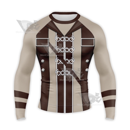 Mushoku Tensei Rudeus Ver Brown Long Sleeve Compression Shirt