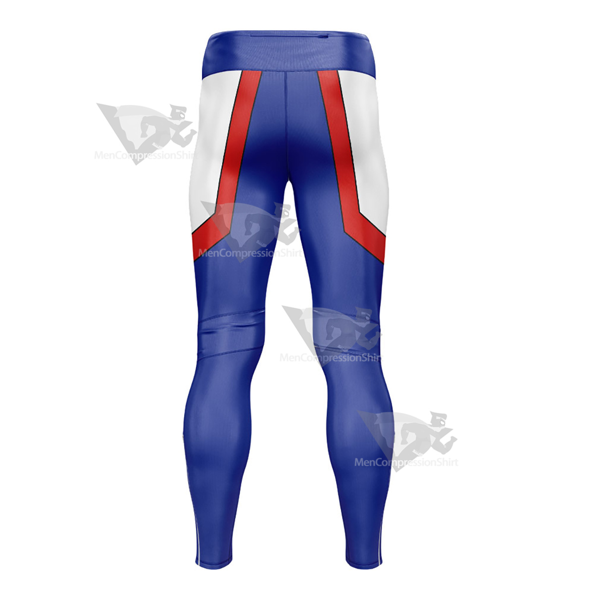 My Hero Academia All Might Blue Mens Compression Legging
