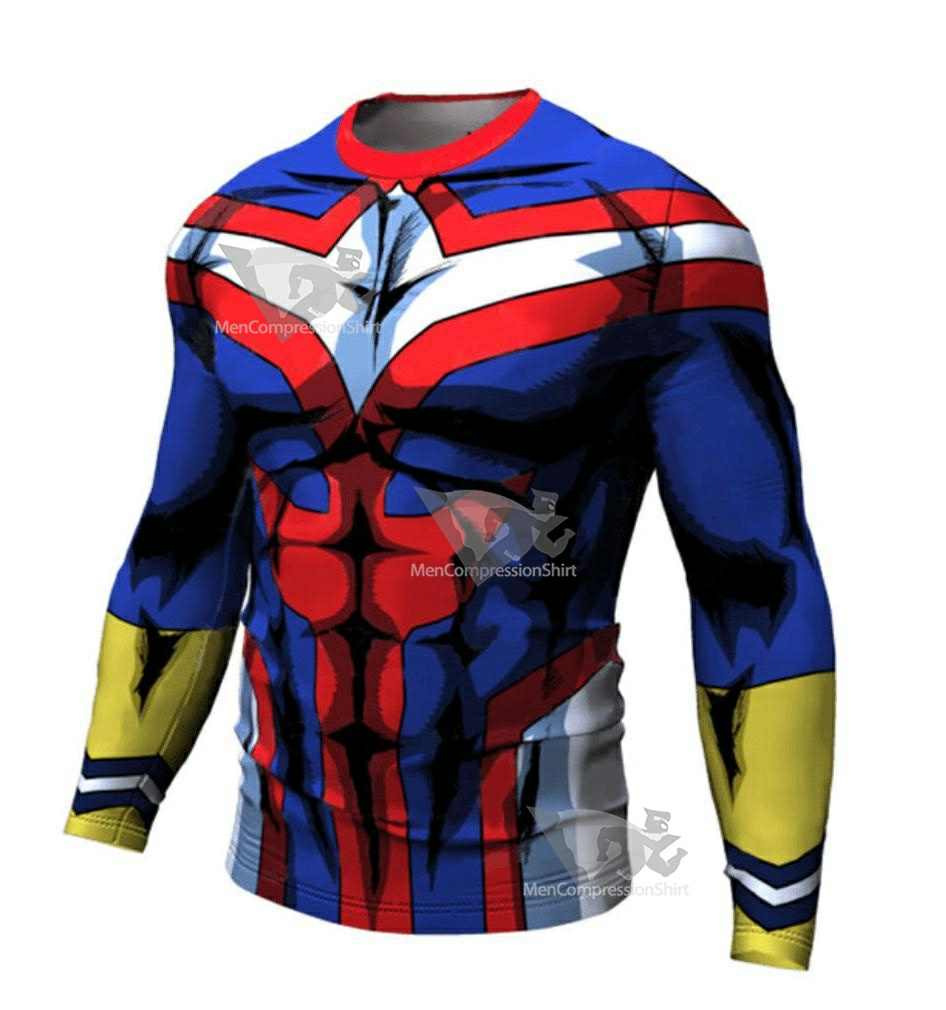 My Hero Academia All Might Long Sleeve Compression RashGuard