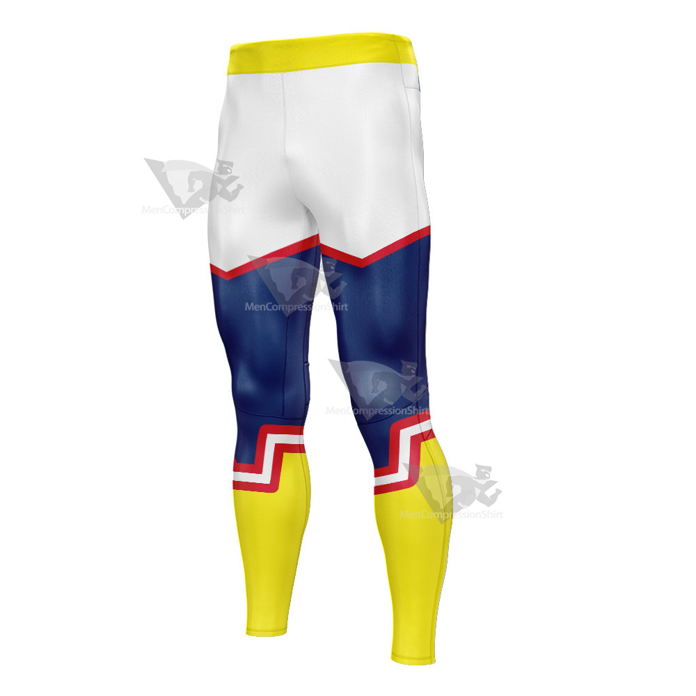My Hero Academia All Might Mens Compression Legging-MensCompressionShirt