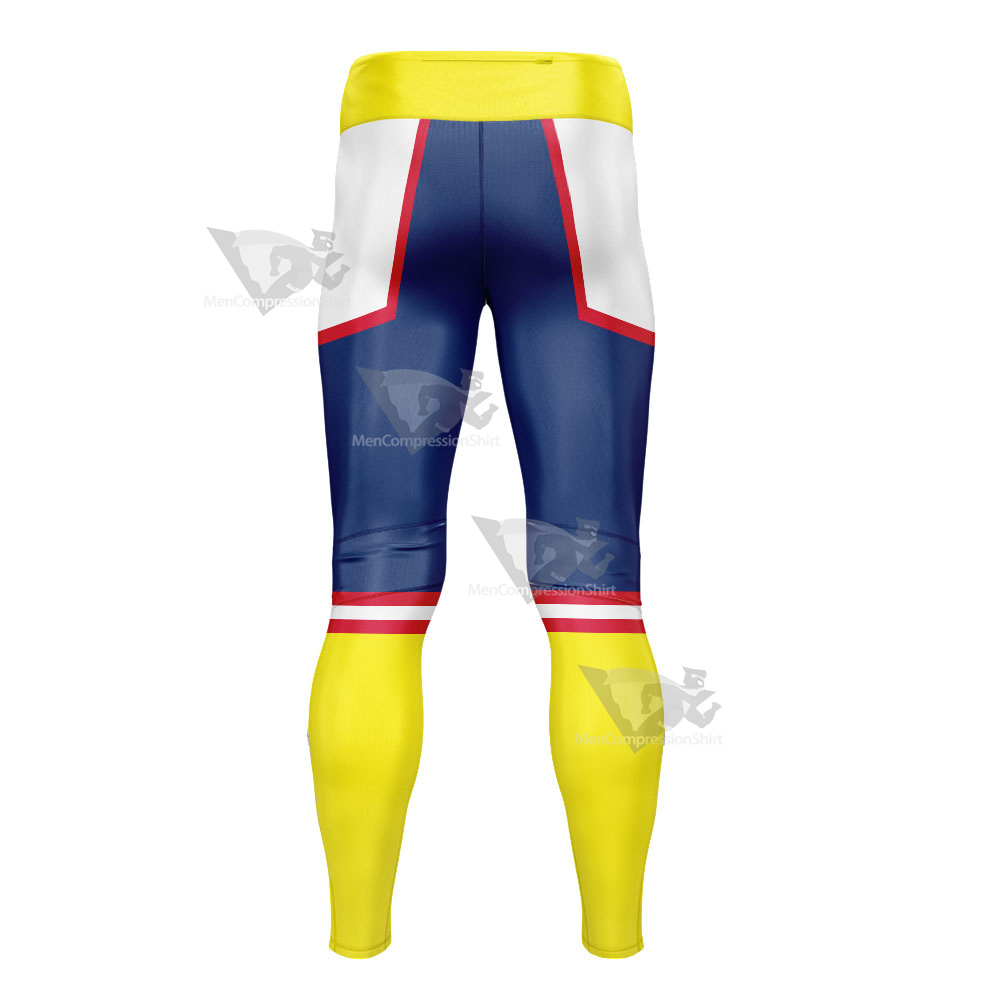 My Hero Academia All Might Mens Compression Legging-MensCompressionShirt