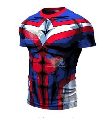 My Hero Academia All Might Short Sleeve Compression Rashguard
