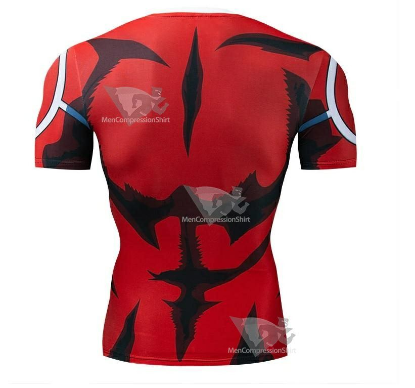 My Hero Academia All Might Silver Age Short Sleeve Compression Rashguard