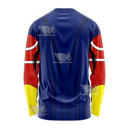 My Hero Academia All Might Toshinori Yagi Red Long Sleeve Shirt