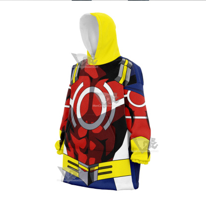 My Hero Academia All Might Toshinori Yagi Red Snug Oversized Blanket Hoodie