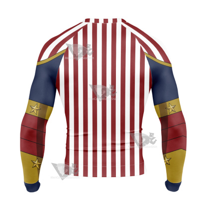 My Hero Academia Cathleen Bate Star And Stripe Long Sleeve Compression Shirt
