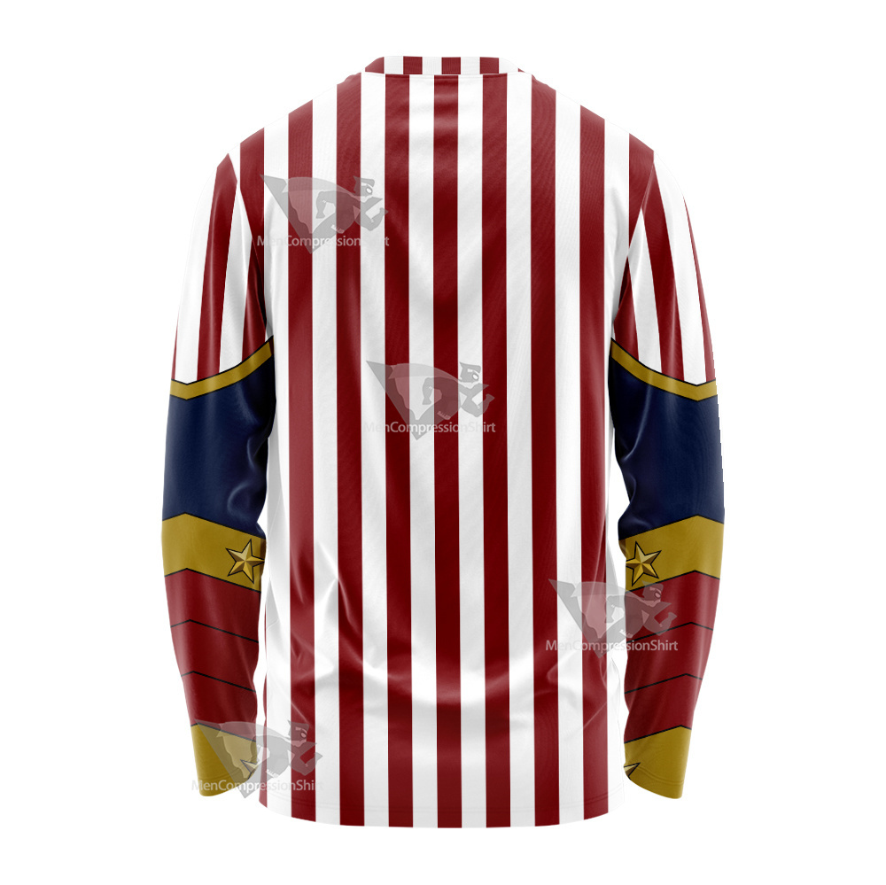 My Hero Academia Cathleen Bate Star And Stripe Long Sleeve Shirt
