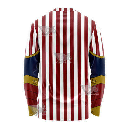 My Hero Academia Cathleen Bate Star And Stripe Long Sleeve Shirt