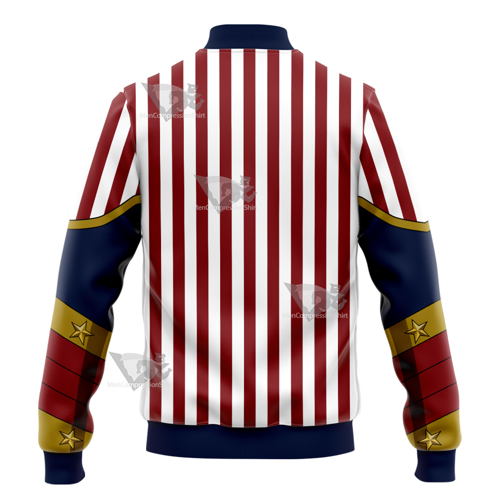 My Hero Academia Cathleen Bate Star And Stripe Varsity Jacket
