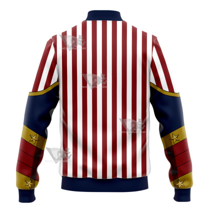 My Hero Academia Cathleen Bate Star And Stripe Varsity Jacket