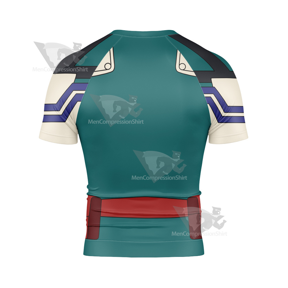 My Hero Academia Izuku Midoriya Deku Rash Guard Compression Shirt
