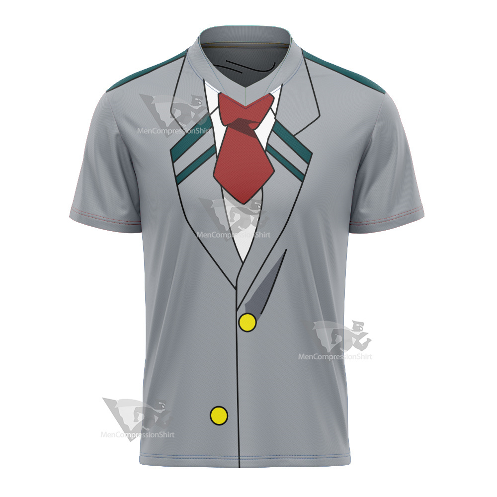 My Hero Academia Izuku Midoriya Deku Red Football Jersey