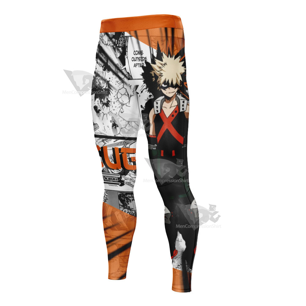 My Hero Academia Katsuki Bakugou Mens Compression Legging-MensCompressionShirt