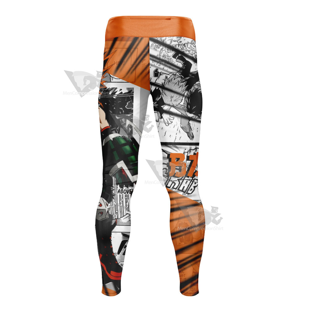 My Hero Academia Katsuki Bakugou Mens Compression Legging-MensCompressionShirt