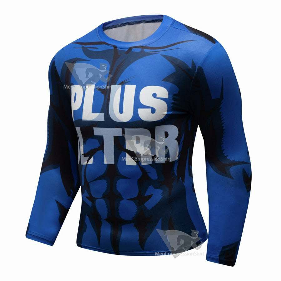My Hero Academia Plus Ultra Blue Elite Long Sleeve Rashguard