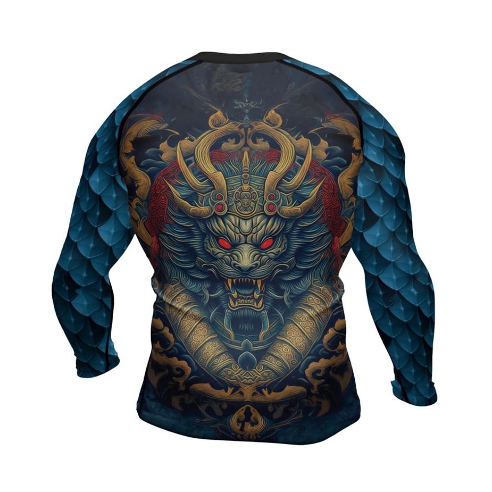 Mysterious Dragon Mens Long Sleeve Compression Shirt