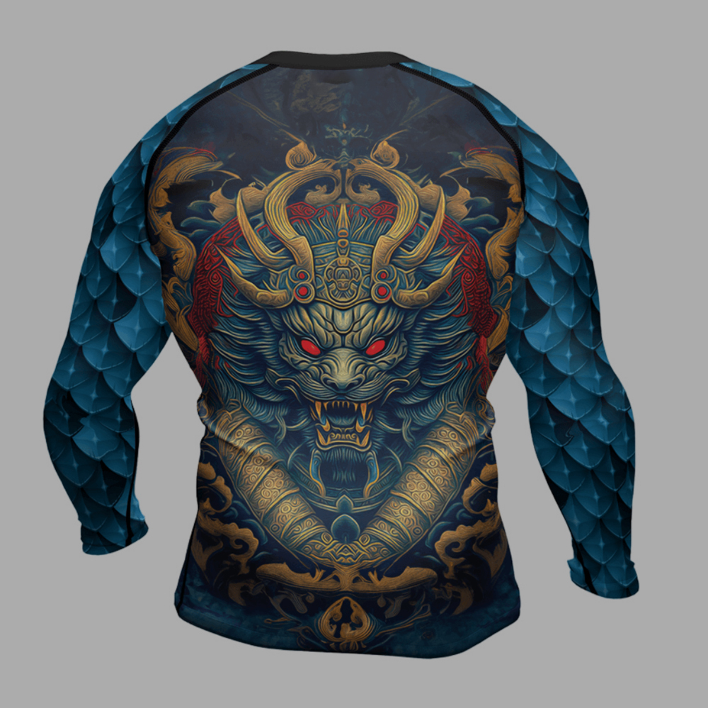 Mysterious Dragon Mens Long Sleeve Compression Shirt