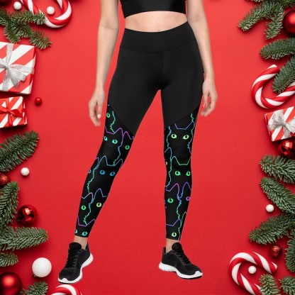 Mystic Halloween Cats Women Compression Legging