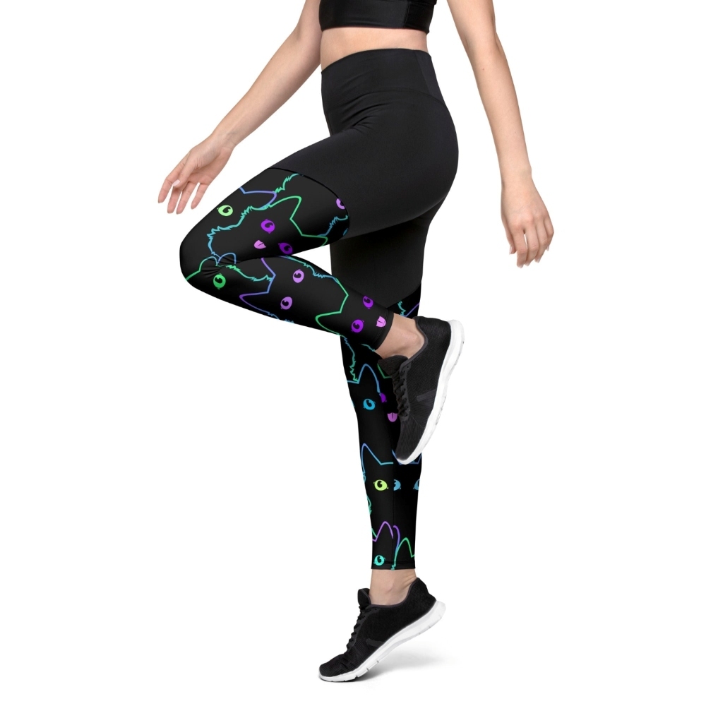 Mystic Halloween Cats Women Compression Legging