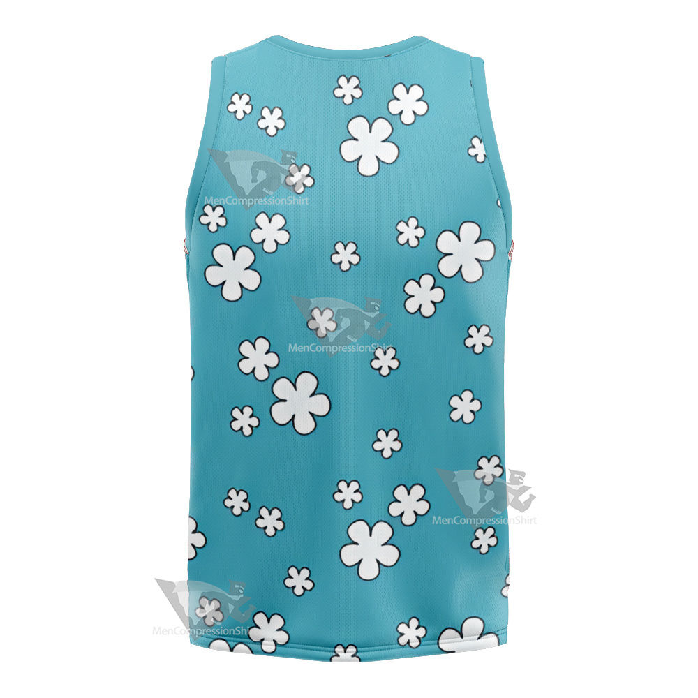 Nami Kimono Blue Flower Basketball Jersey