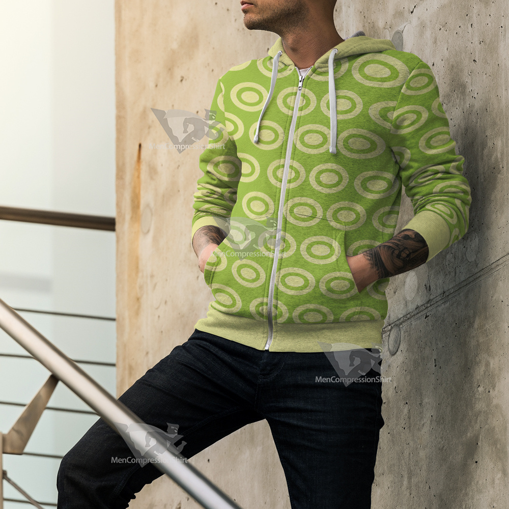 Nami Stampede Green Cosplay Zip Up Hoodie