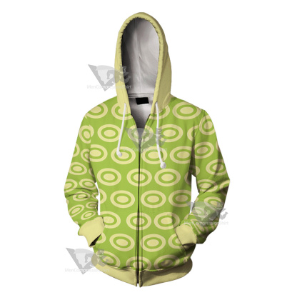 Nami Stampede Green Cosplay Zip Up Hoodie