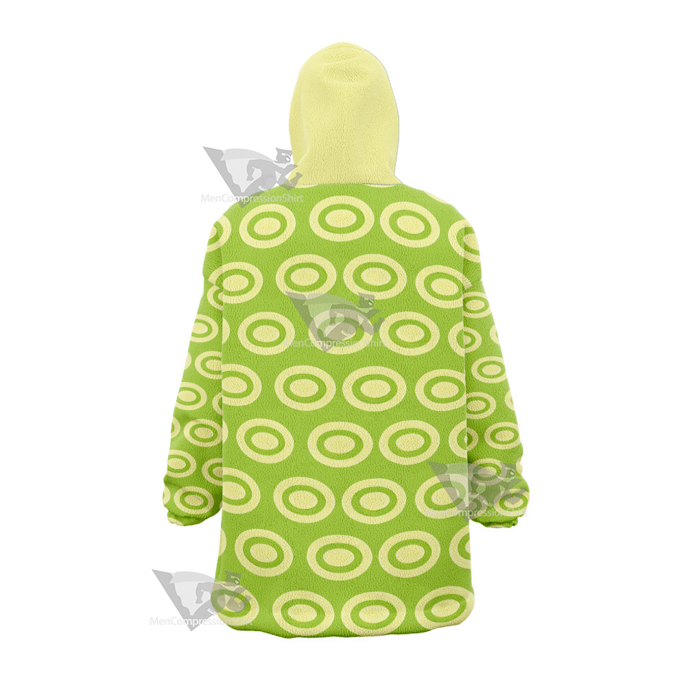 Nami Stampede Green Snug Oversized Blanket Hoodie