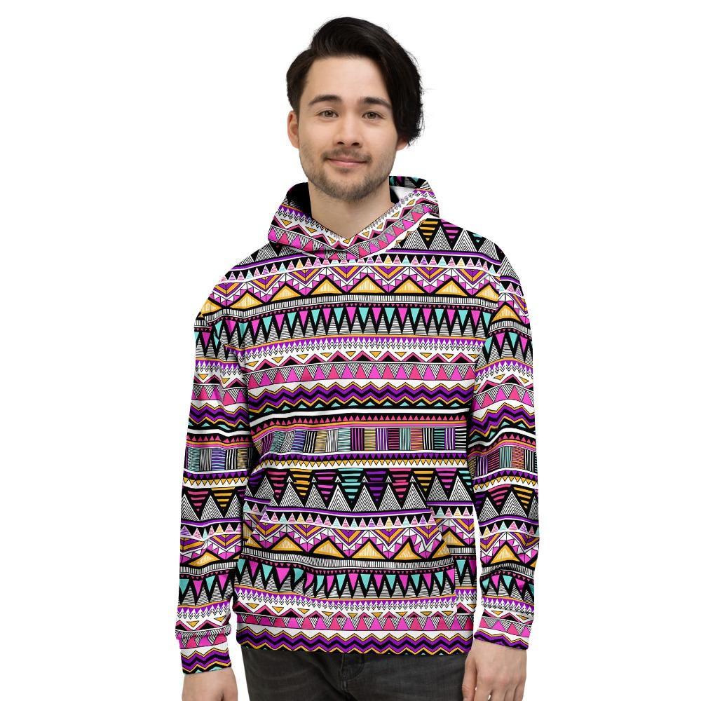 Native Aztec Mens Full Size Hoodie