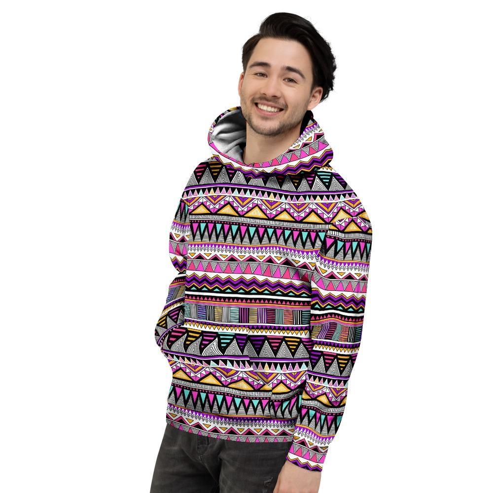 Native Aztec Mens Full Size Hoodie
