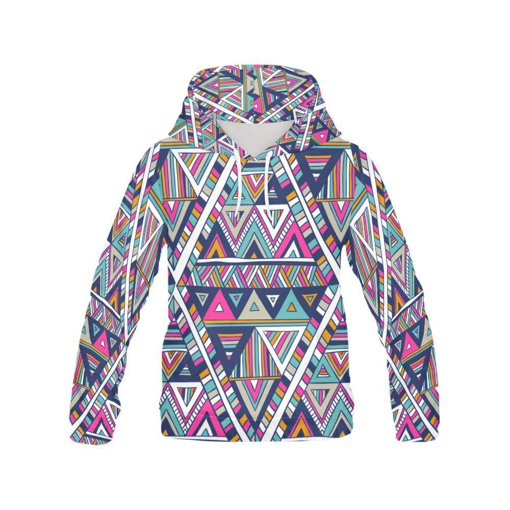 Native Navajo American Indians Aztec Tribal Print Men Full Size Hoodie