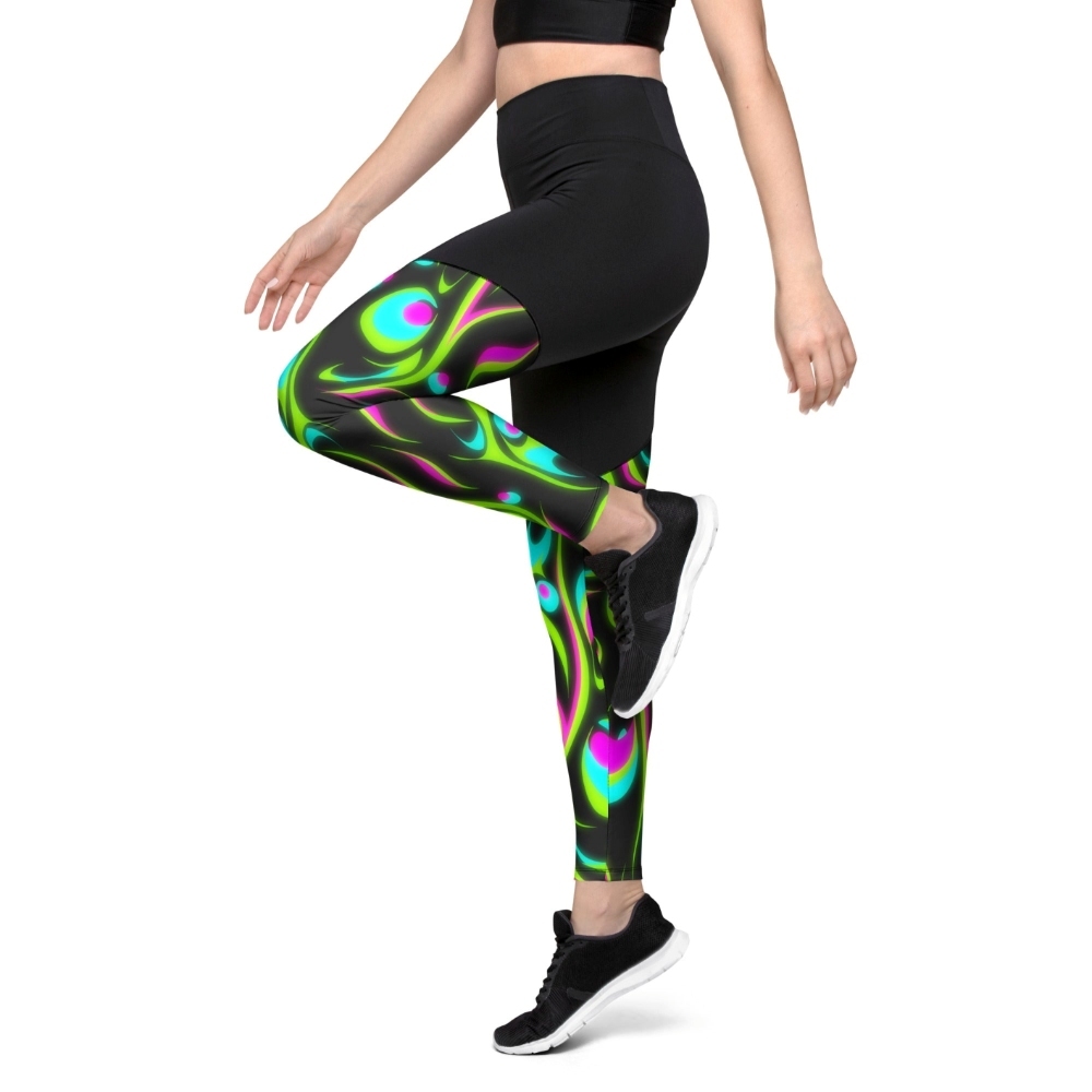 Neon Frenzy Women Compression Legging