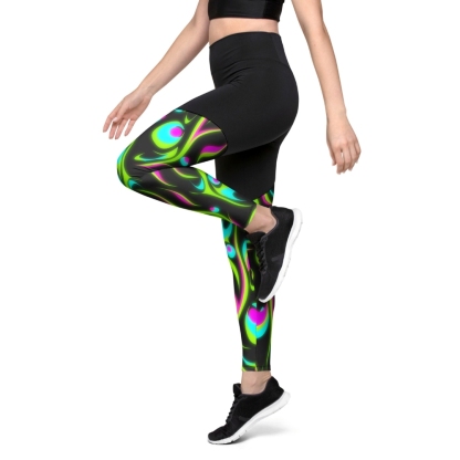 Neon Frenzy Women Compression Legging
