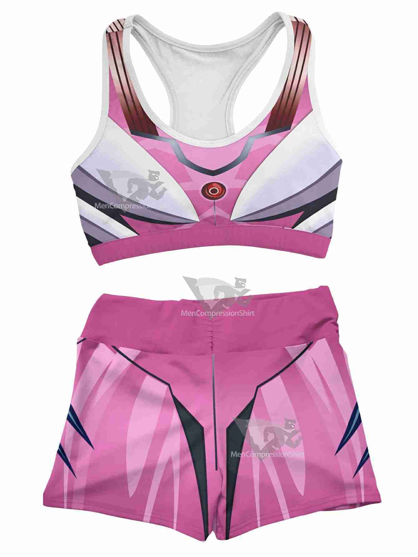 Neon Genesis Mari Women Compression Active Wear Set