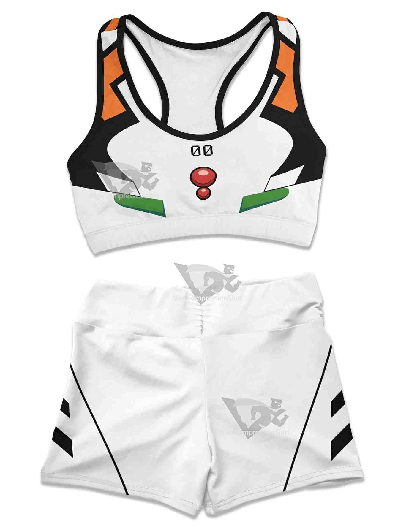 Neon Genesis Rei Women Compression Active Wear Set