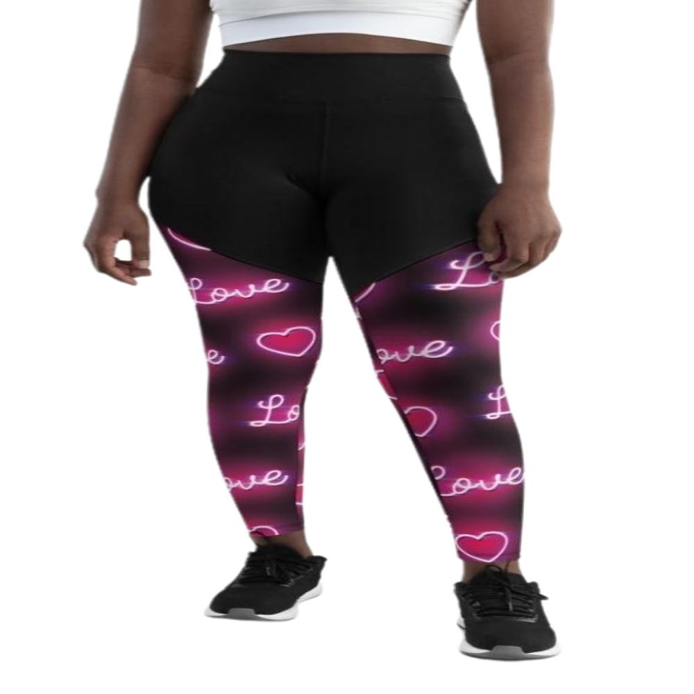 Neon Love Women Compression Legging