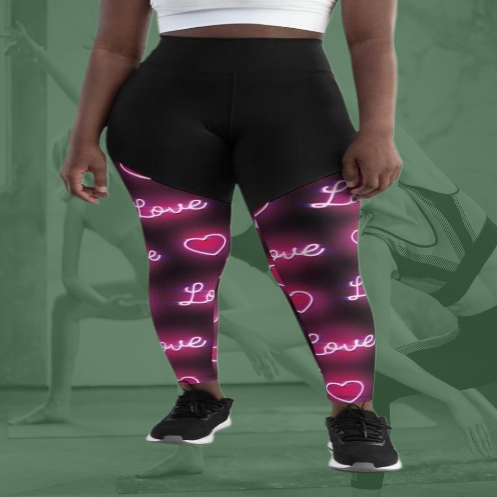 Neon Love Women Compression Legging